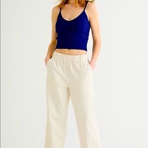 Astrid wide-leg chino pant.